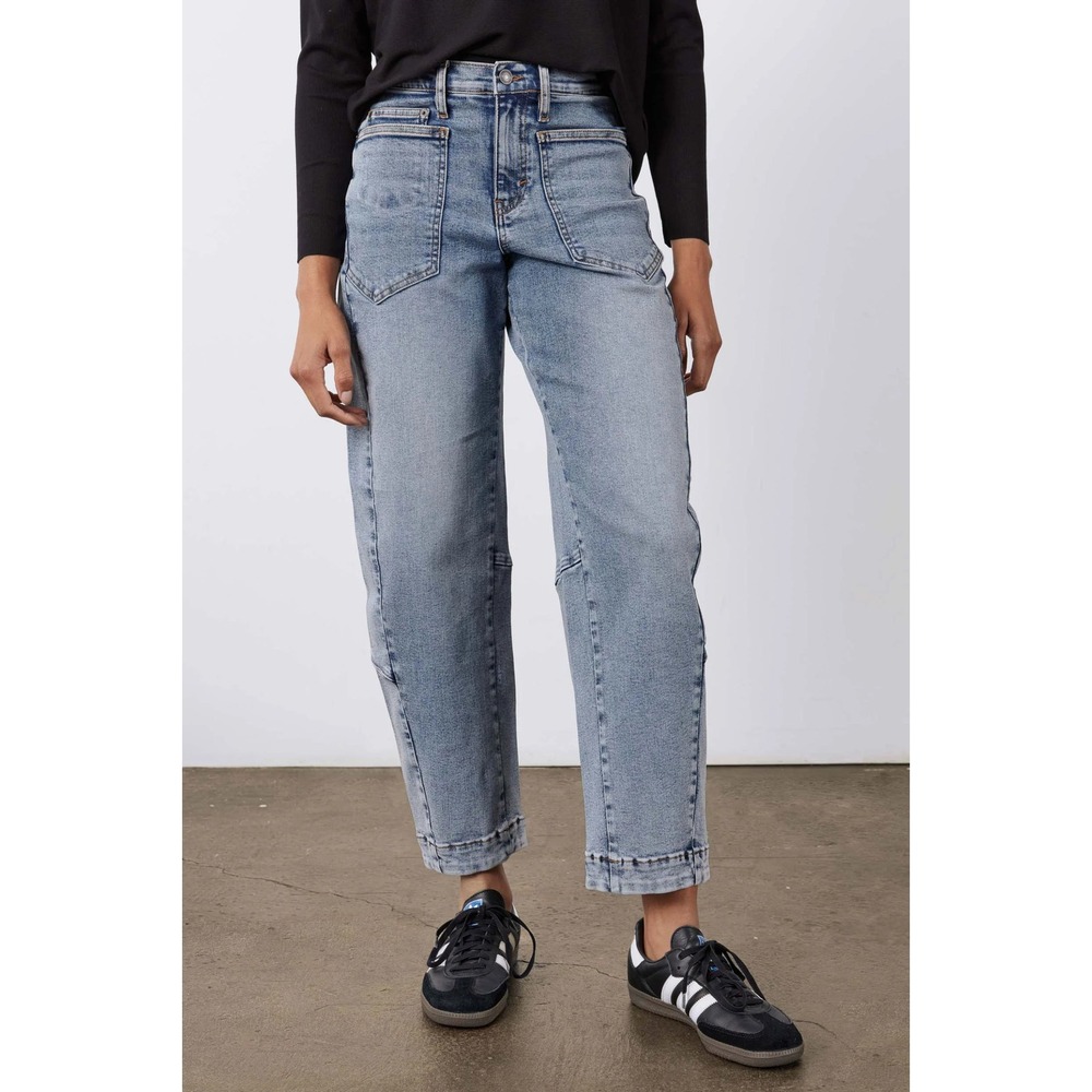 Ruti The Slouchy Jeans 2.0 Womens 6 Vintage Wave Barrel Leg Ankle Stretch